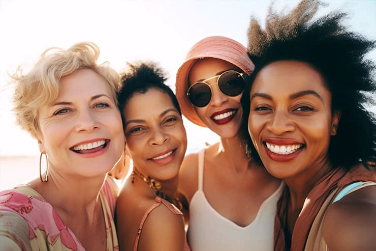 Woman considering menopause care and HRT options