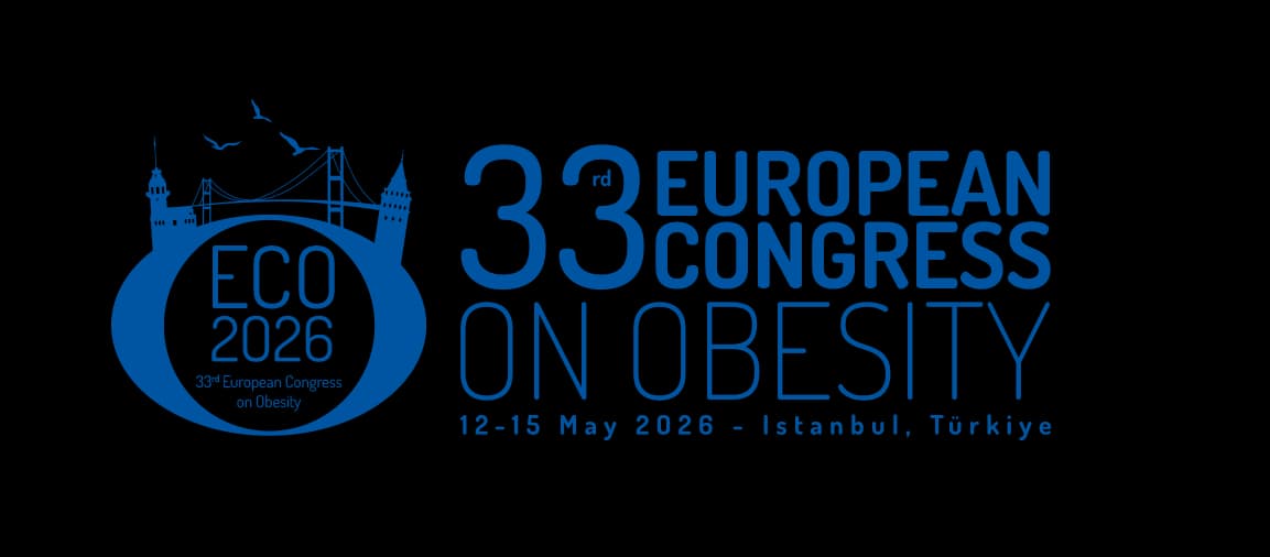 ECO 2026 — 33rd European Congress on Obesity, 12–15 May 2026, Istanbul, Türkiye (official logo, transparent PNG).