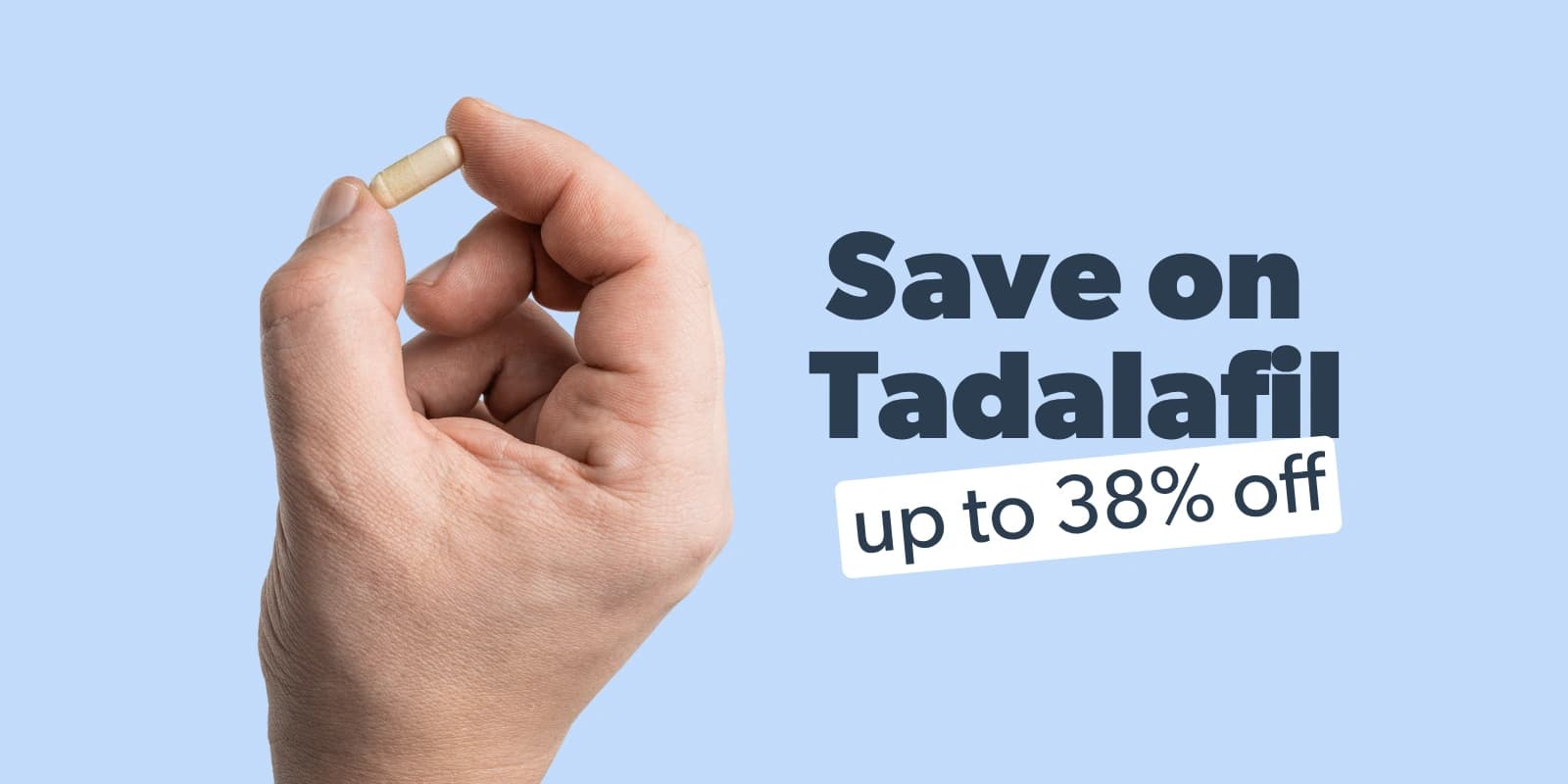 Save on Tadalafil up to 38% off