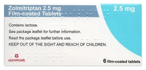 Zolmitriptan medication packs