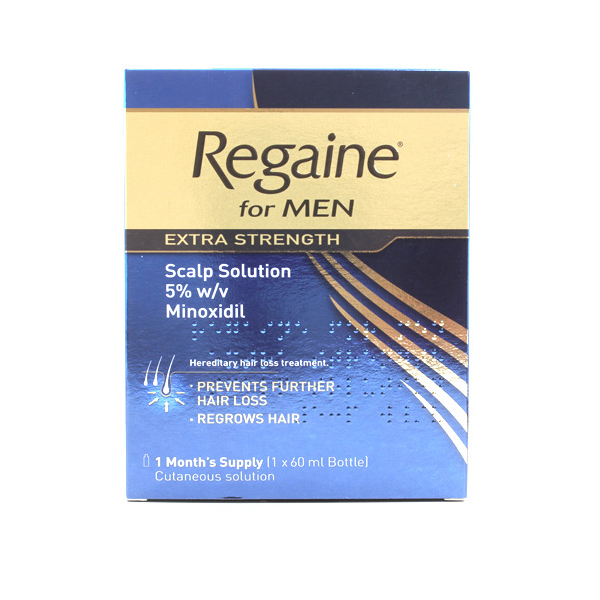 Regaine Extra Strength for Men medication pack