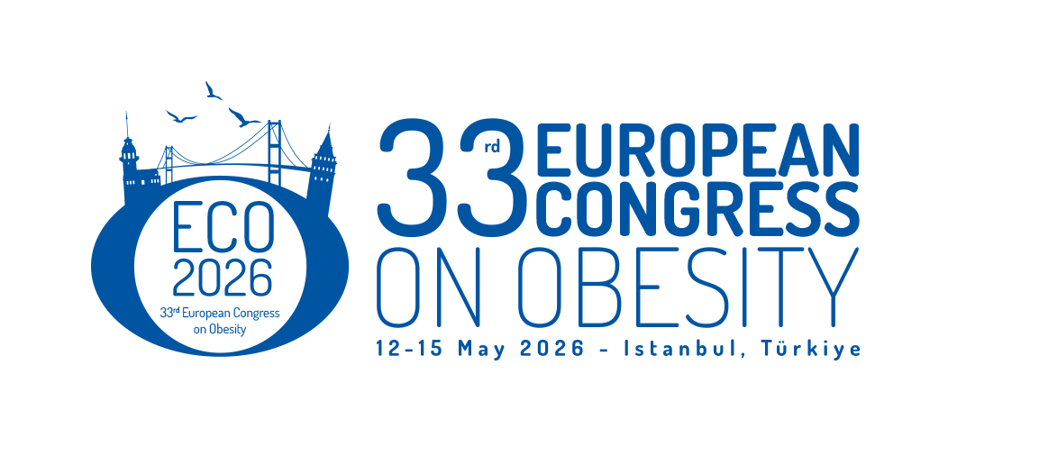 ECO 2026 — 33rd European Congress on Obesity, 12–15 May 2026, Istanbul, Türkiye (official logo, transparent PNG).