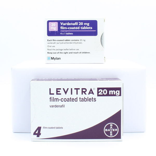 Levitra & Vardenafil medication packs