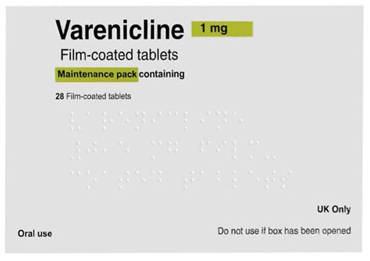 Varenicline  medication pack