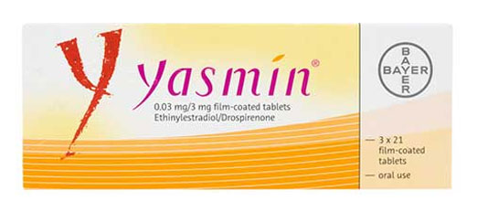 Yasmin medication pack