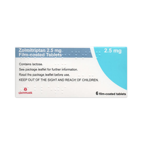 Zolmitriptan medication packs